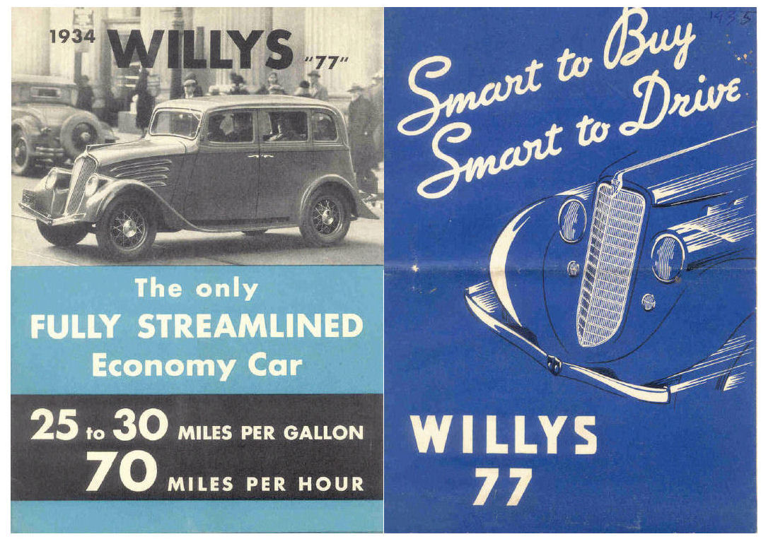 1934 Willys Auto Advertising